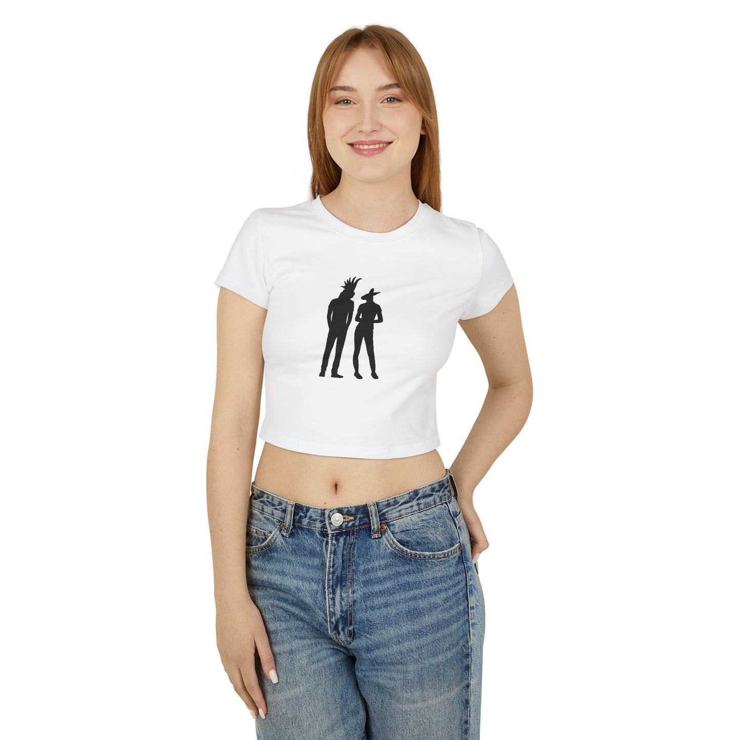 COCKATOO MAN AND KANGAROO WOMAN (Women, Slim Fit and Mid-Length T-shirt).