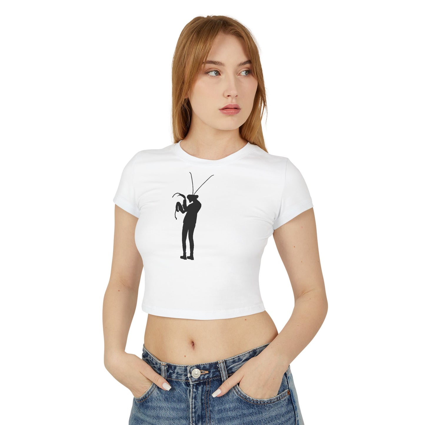 MANTIS GIRL (Women, Slim Fit and Mid-Length T-shirt).