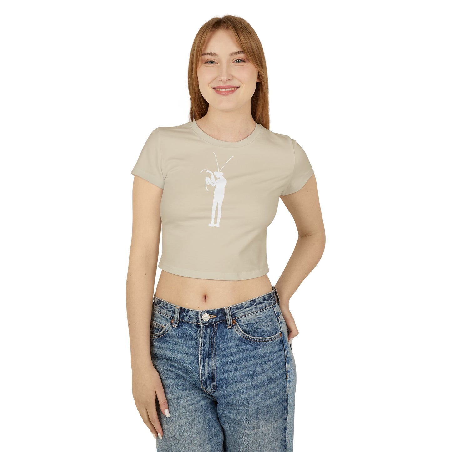 MANTIS GIRL (Women, Slim Fit and Mid-Length T-shirt).