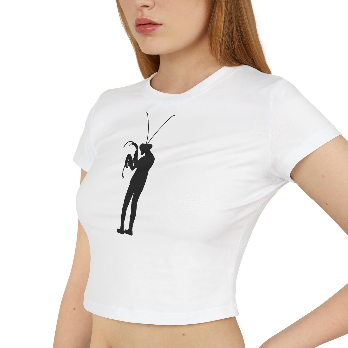 MANTIS GIRL (Women, Slim Fit and Mid-Length T-shirt).