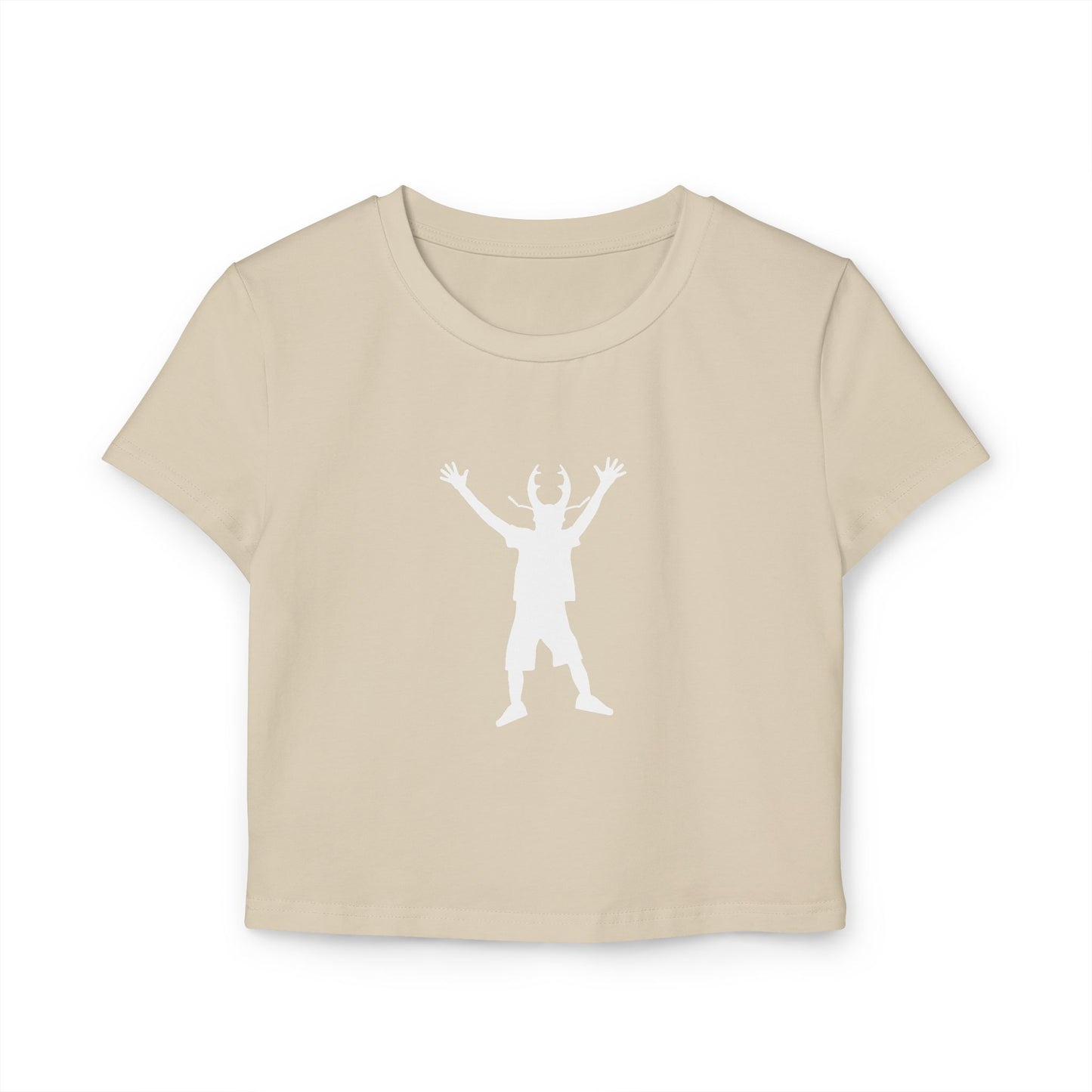 STAG BEETLE BOY (Women, Slim Fit and Mid-Length T-shirt).