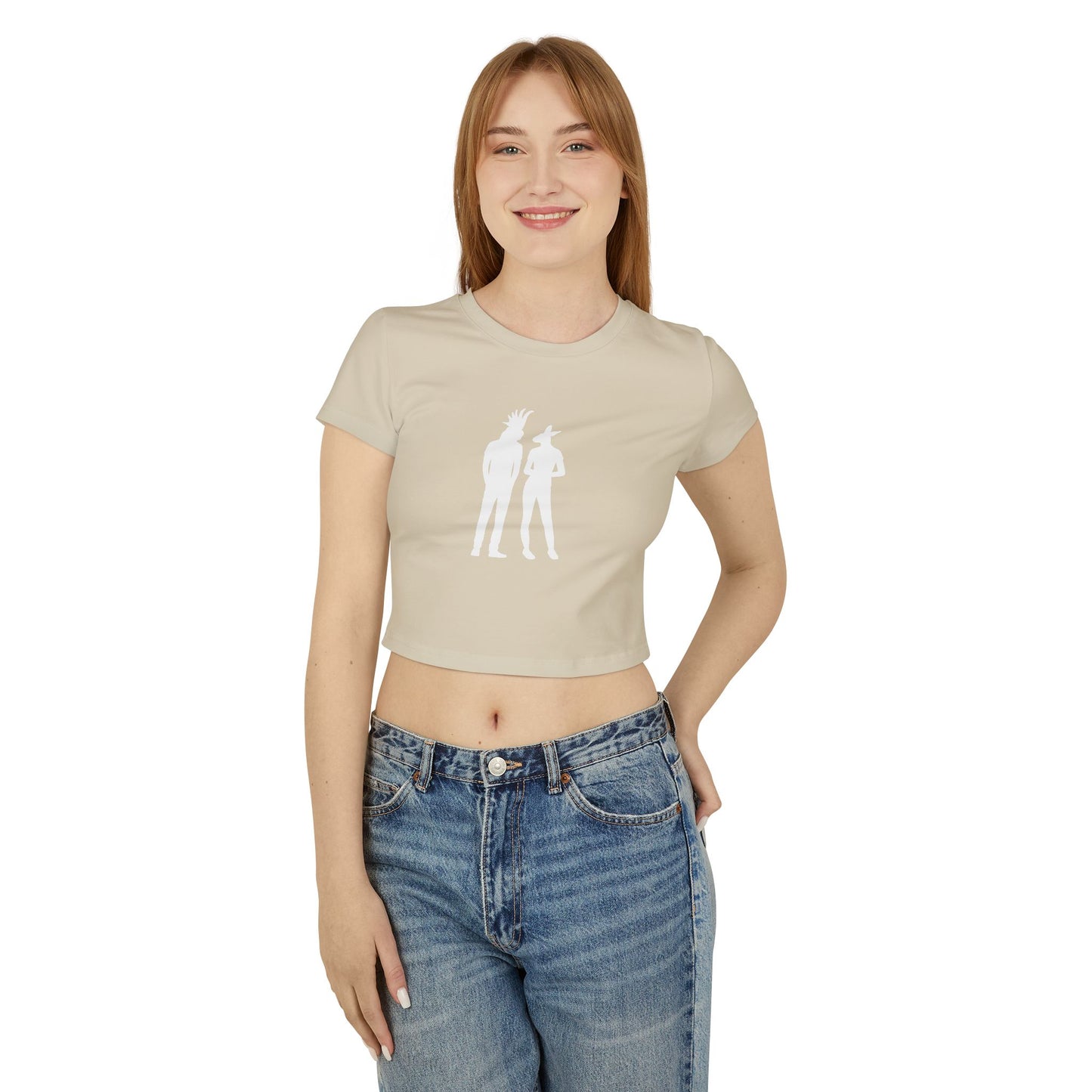 COCKATOO MAN AND KANGAROO WOMAN (Women, Slim Fit and Mid-Length T-shirt).