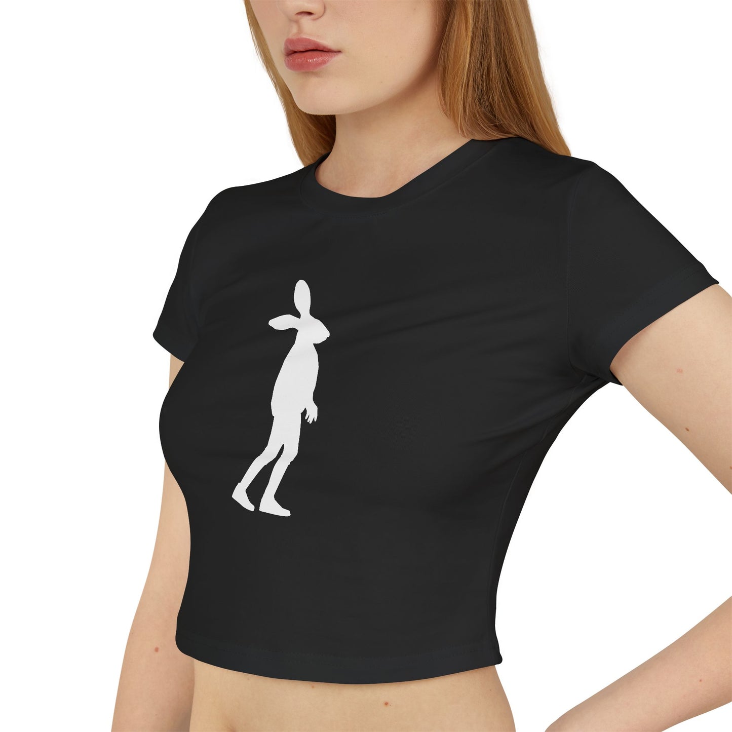 HARE GIRL (Women, Slim Fit and Mid-Length T-shirt).