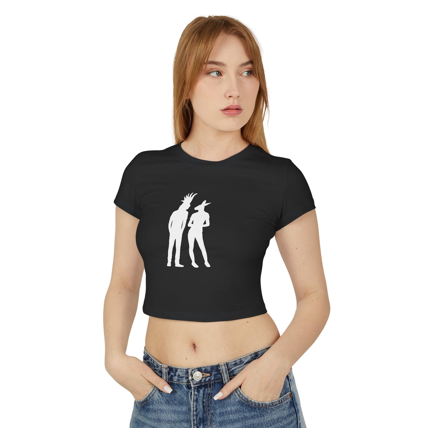 COCKATOO MAN AND KANGAROO WOMAN (Women, Slim Fit and Mid-Length T-shirt).