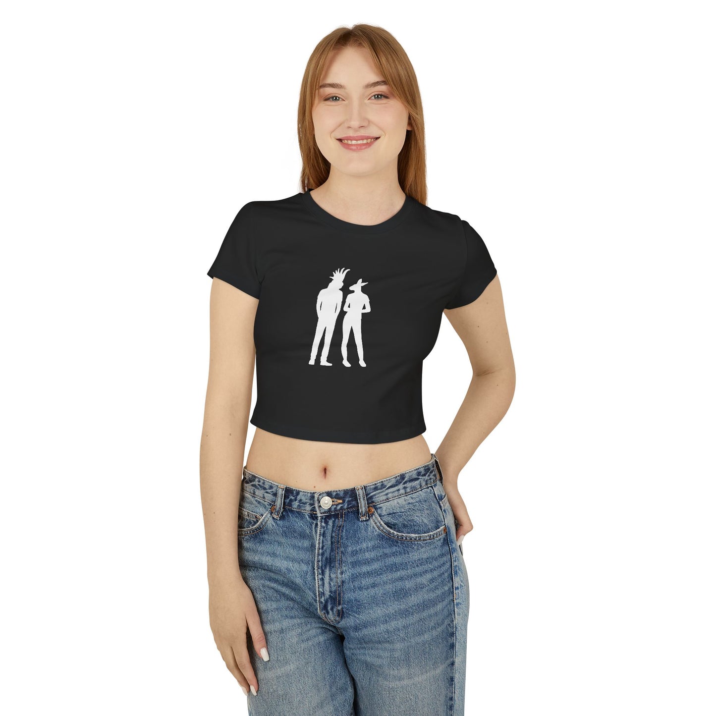 COCKATOO MAN AND KANGAROO WOMAN (Women, Slim Fit and Mid-Length T-shirt).