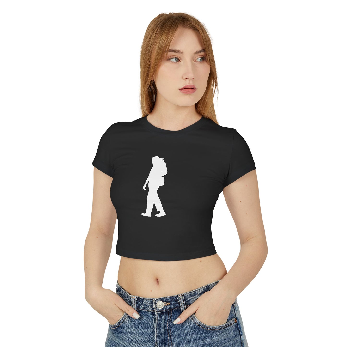 IGUANA MAN (Women, Slim Fit and Mid-Length T-shirt).