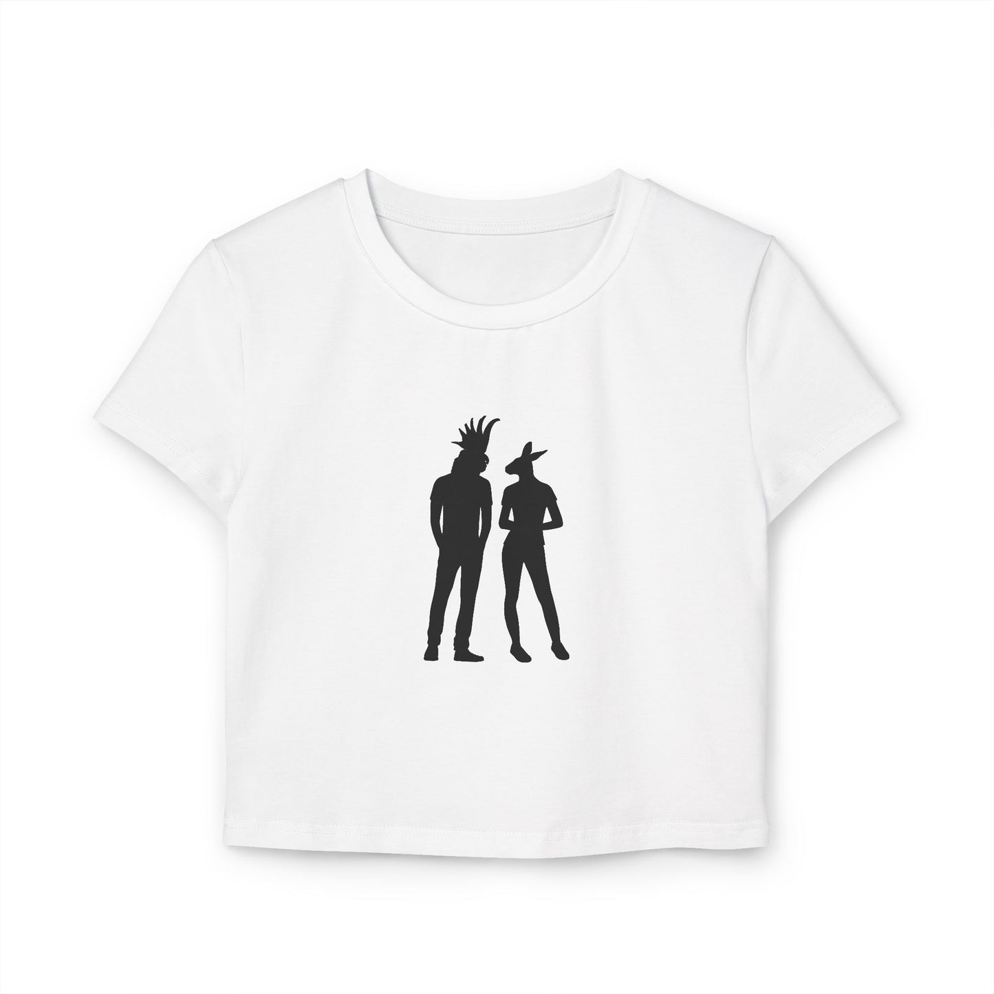 COCKATOO MAN AND KANGAROO WOMAN (Women, Slim Fit and Mid-Length T-shirt).