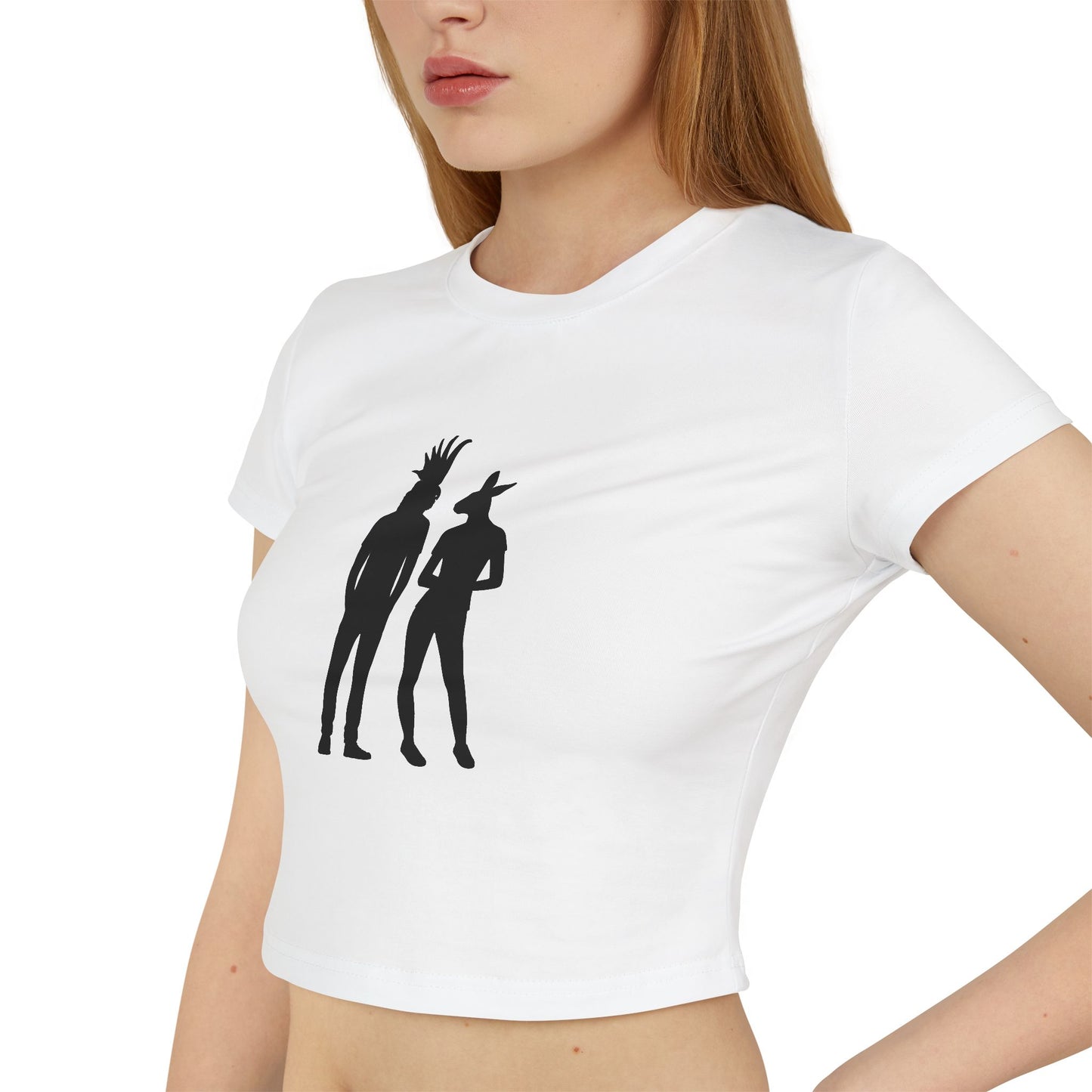 COCKATOO MAN AND KANGAROO WOMAN (Women, Slim Fit and Mid-Length T-shirt).