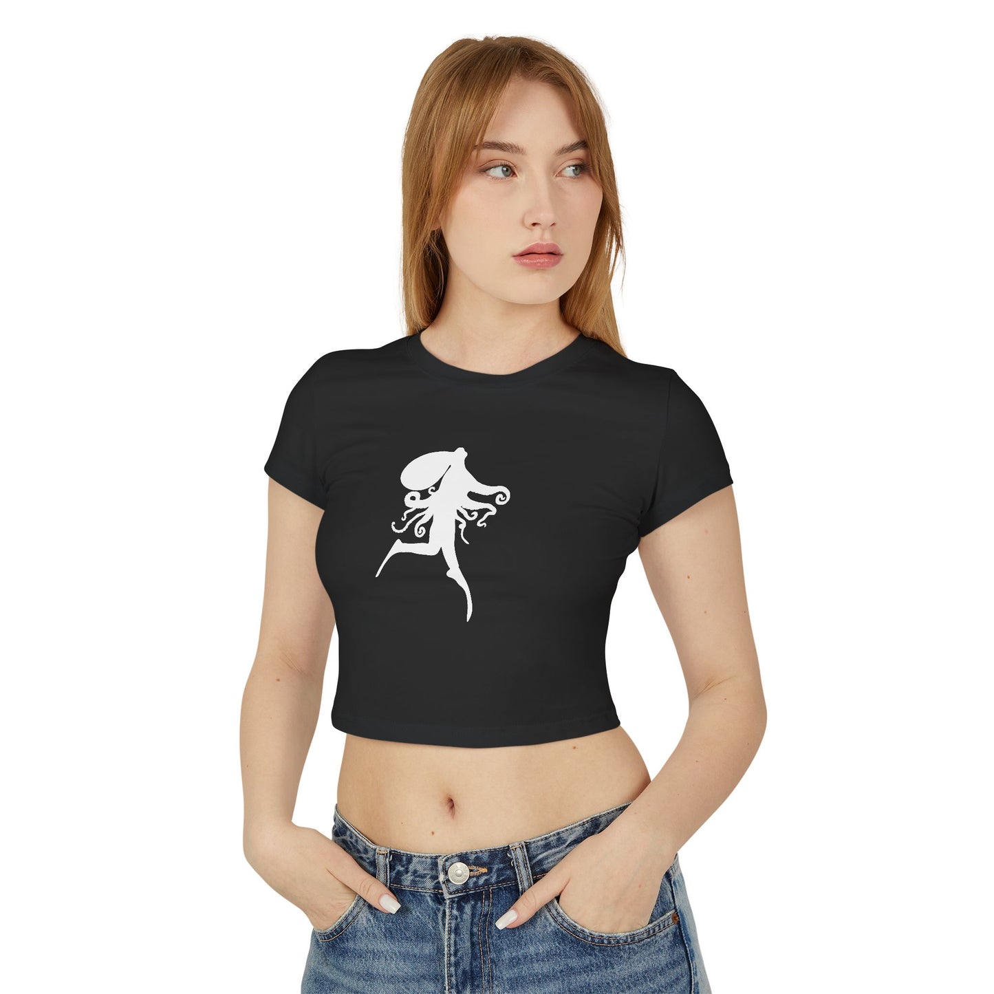 OCTOPUS DIVER (Women, Slim Fit and Mid-Length T-shirt).