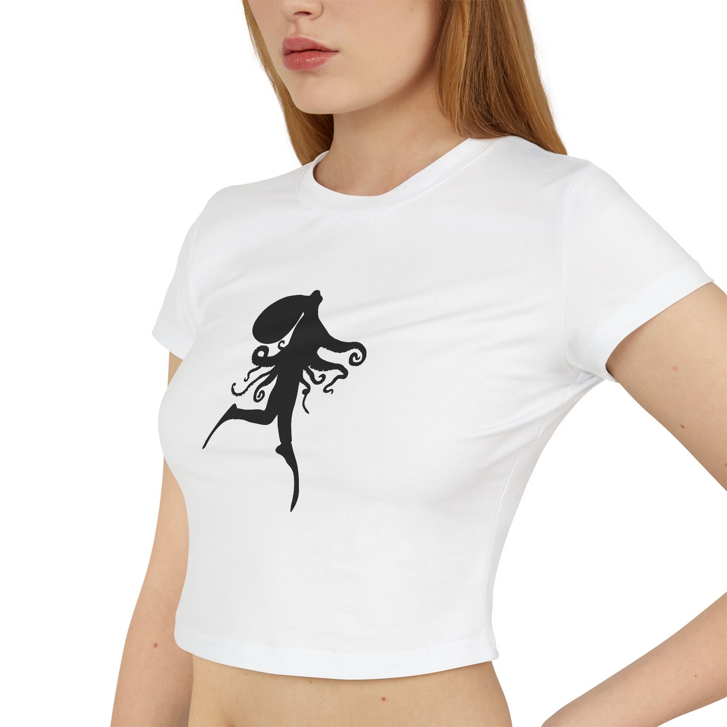 OCTOPUS DIVER (Women, Slim Fit and Mid-Length T-shirt).