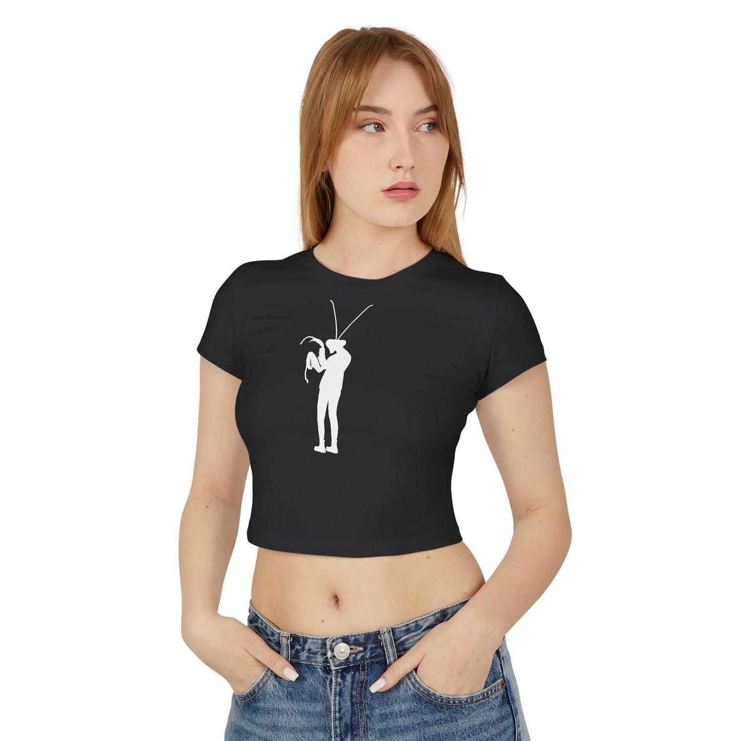 MANTIS GIRL (Women, Slim Fit and Mid-Length T-shirt).