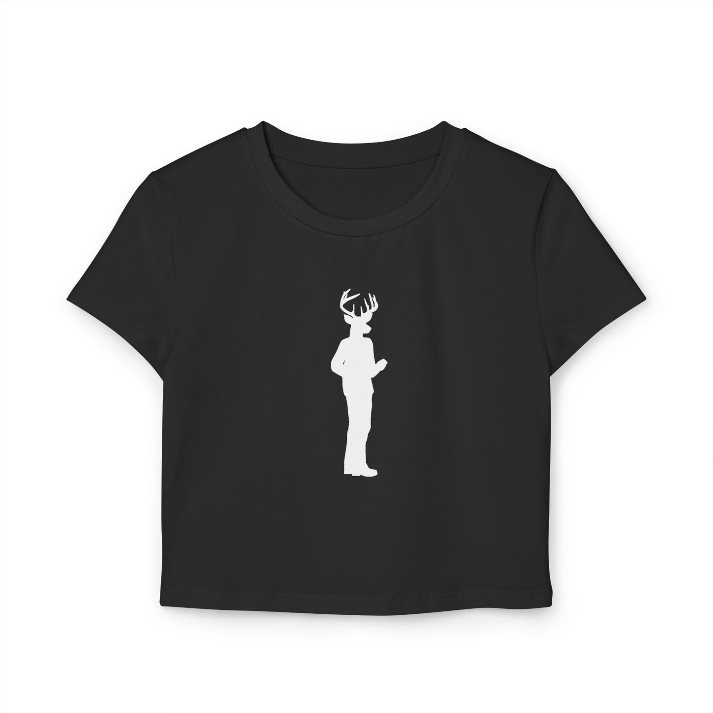 DEER MAN (Women, Slim Fit and Mid-Length T-shirt).