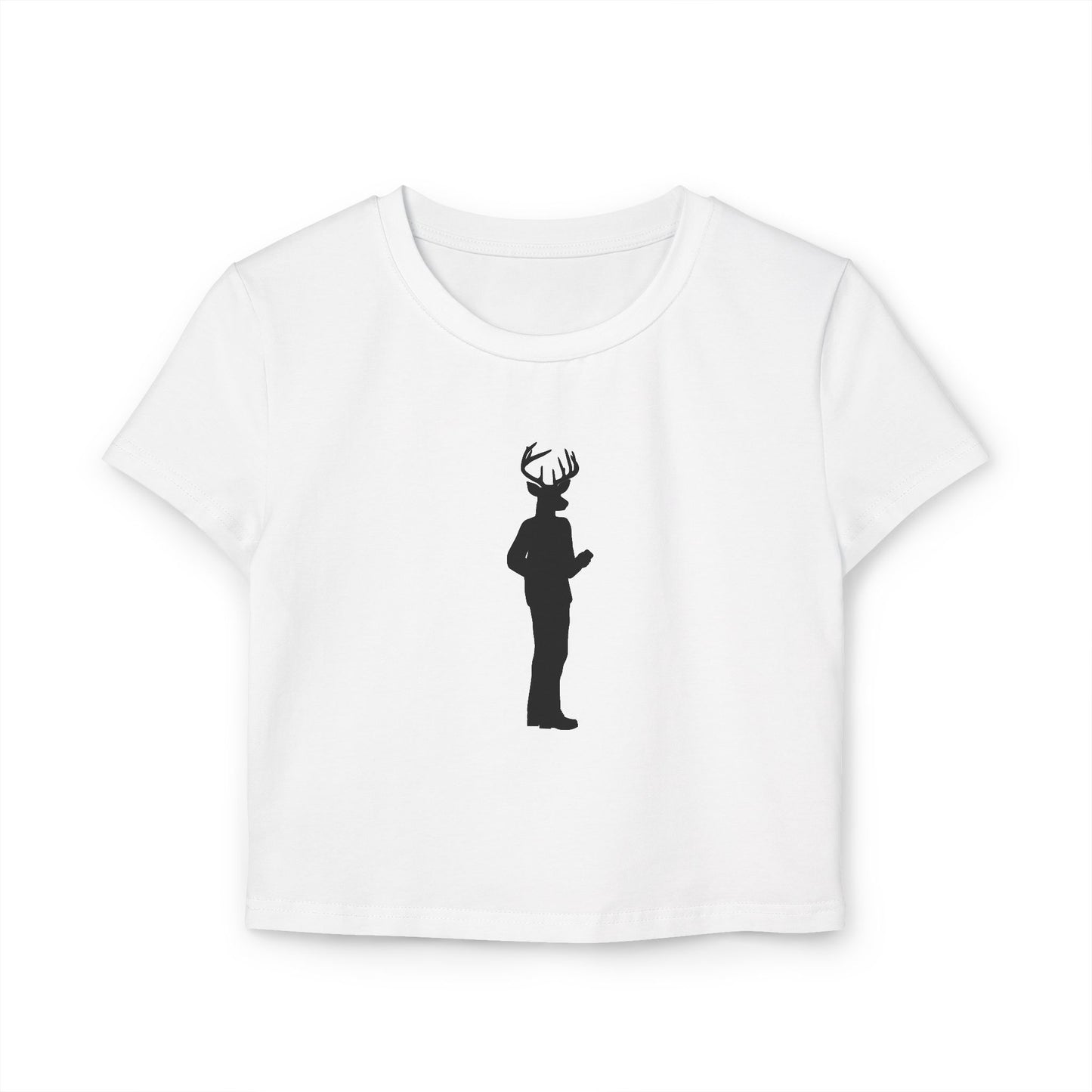 DEER MAN (Women, Slim Fit and Mid-Length T-shirt).