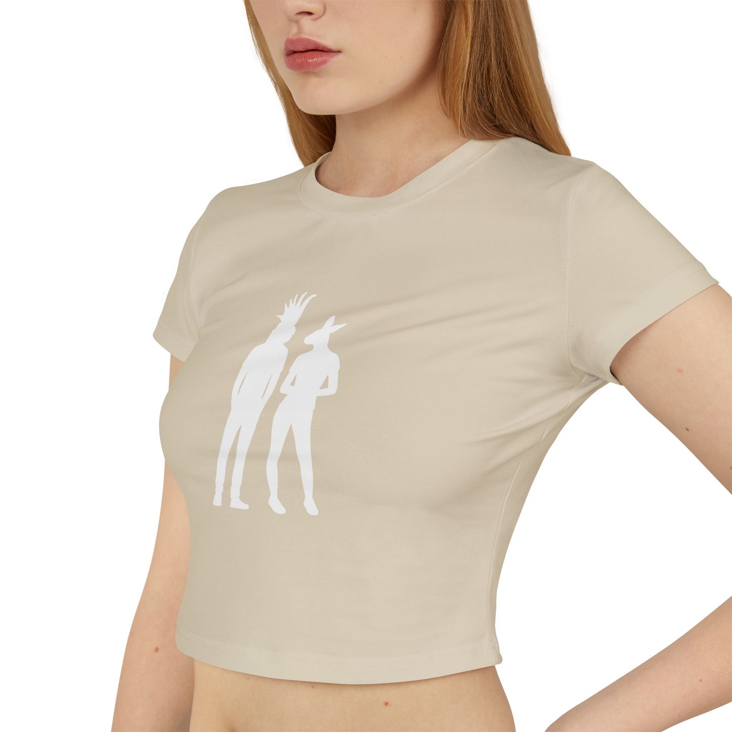 COCKATOO MAN AND KANGAROO WOMAN (Women, Slim Fit and Mid-Length T-shirt).