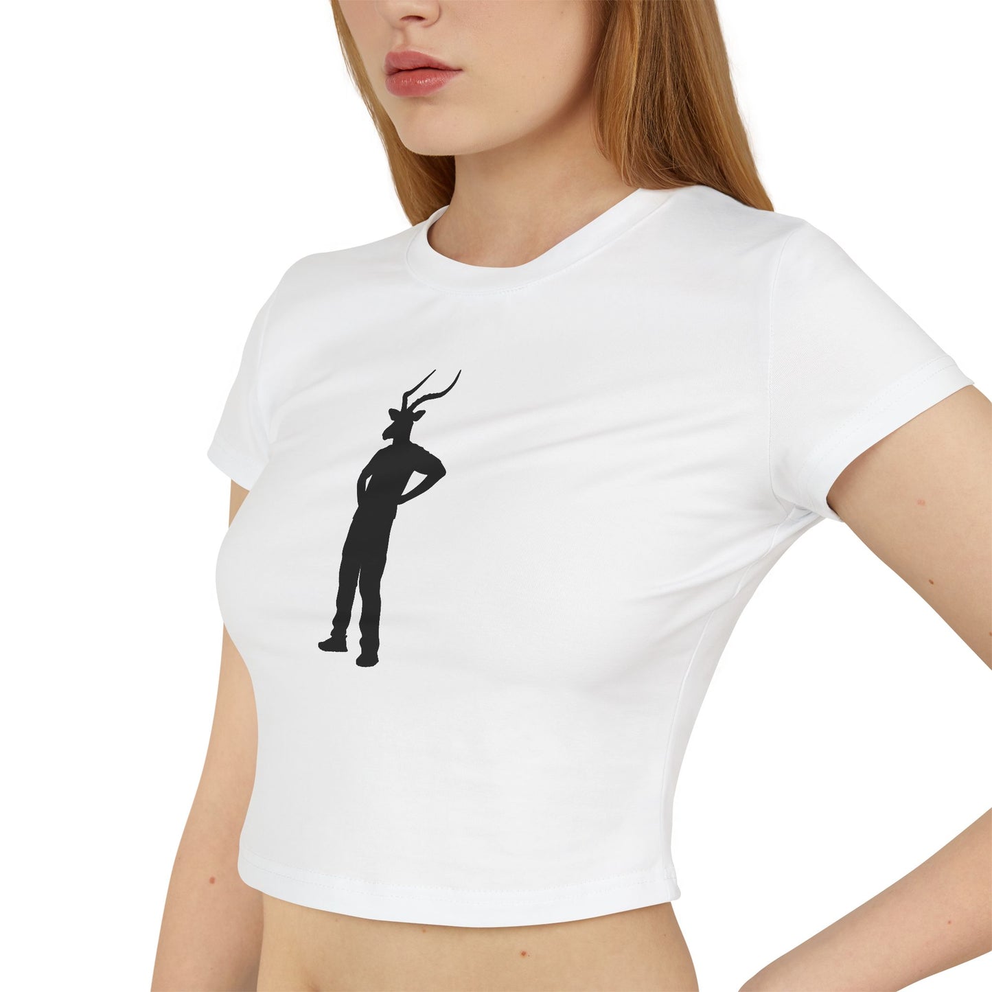 GAZELLE MAN (Women, Slim Fit and Mid-Length T-shirt).