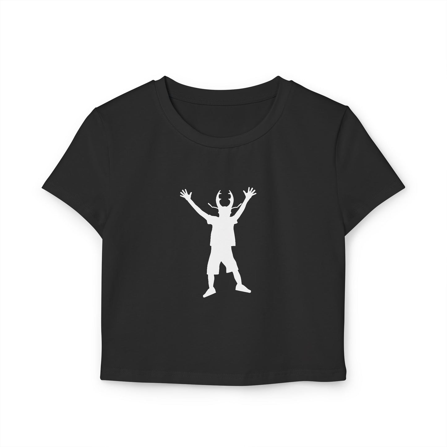 STAG BEETLE BOY (Women, Slim Fit and Mid-Length T-shirt).